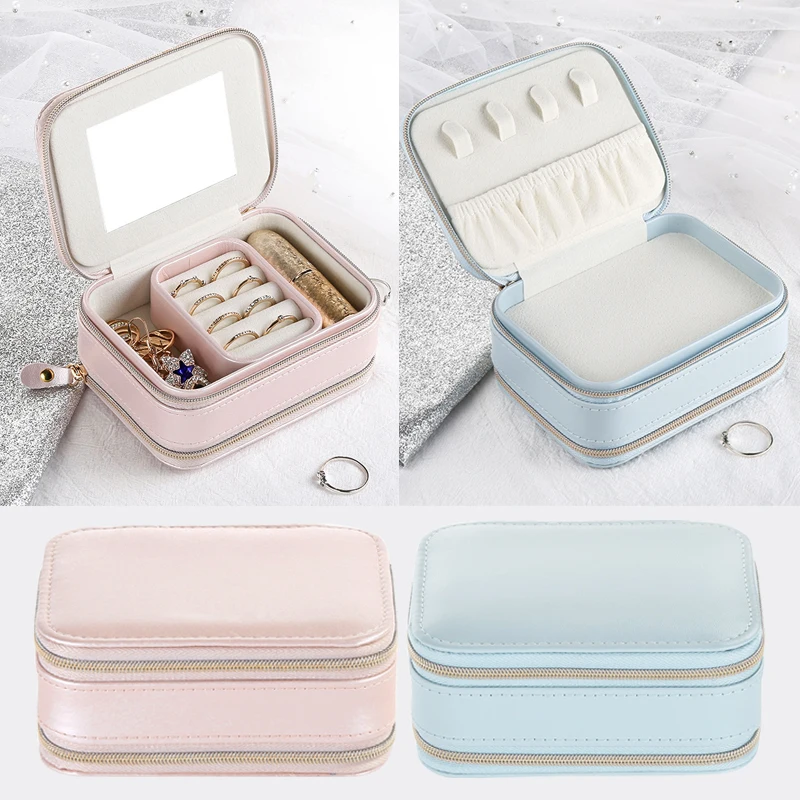 Travel Mini Jewelry Box Leather PU Jewelry Packing Case Portable Earring Ring Organizer Zipper Women Jewelry Display Box Gift
Travel Mini Jewelry Box Leather PU Jewelry Packing Case Portable Earring Ring Organizer Zipper Women Jewelry Display Box Gift