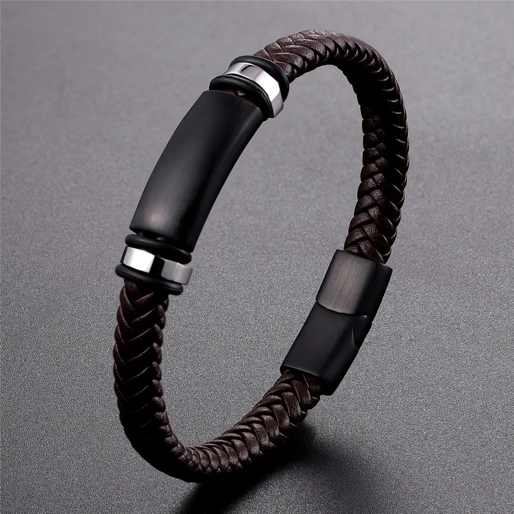 Black/Blue/Brown Genuine Leather Bracelet Women Fashion Magnetic Clasp Bracelet Men Jewelry Health Care Preferred Gift Pulseira
Black/Blue/Brown Genuine Leather Bracelet Women Fashion Magnetic Clasp Bracelet Men Jewelry Health Care Preferred Gift Pulseira