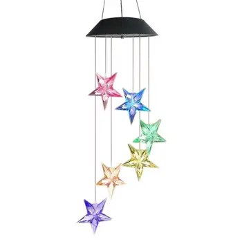 LED Solar Powered Blue star Wind Chimes Light Outdoor Home Garden Hanging Lamp Transparent star Wind Chime Decor Light
LED Solar Powered Blue star Wind Chimes Light Outdoor Home Garden Hanging Lamp Transparent star Wind Chime Decor Light