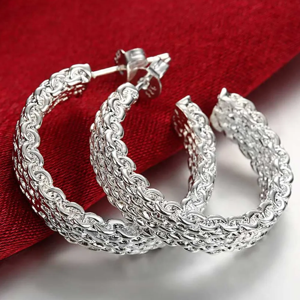 New Arrival Fashion Silver 925 Jewelry Round Earring Female Women Jewelry Earrings Wholesale
New Arrival Fashion Silver 925 Jewelry Round Earring Female Women Jewelry Earrings Wholesale