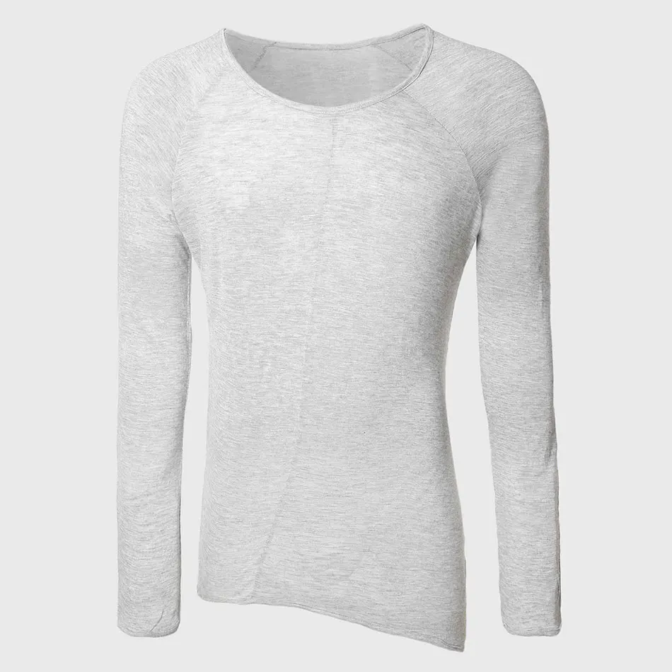Fashion Longline T-Shirts Men Long Sleeve Round Neck Line Top Tees Sexy Extend T Shirt Gay Tall Asymmetrical Hem
Fashion Longline T-Shirts Men Long Sleeve Round Neck Line Top Tees Sexy Extend T Shirt Gay Tall Asymmetrical Hem