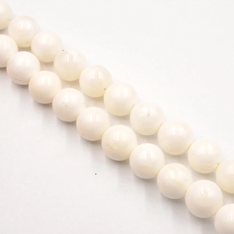 

Natural Stone White Tridacna Beads 4-12mm Loose Beads for Jewelry Making Charm Necklace Accessories DIY Fashion Free Shipping