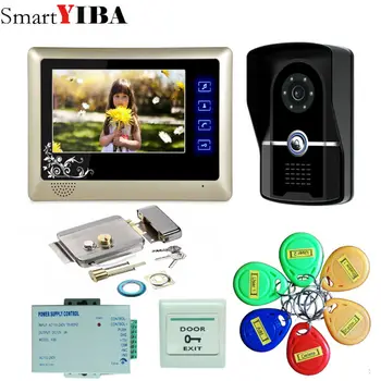 SmartYIBA 7" Inch TFT Touch Screen LCD Color Video Door Phone Doorbell Intercom system Night Vision Eye Camera Doorphone
SmartYIBA 7" Inch TFT Touch Screen LCD Color Video Door Phone Doorbell Intercom system Night Vision Eye Camera Doorphone