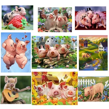 New cartoon pig Embroidery Pattern art 5D DIY diamond paintings 3D Cross stitch kits mosaic Needlework wall stickers room decor
New cartoon pig Embroidery Pattern art 5D DIY diamond paintings 3D Cross stitch kits mosaic Needlework wall stickers room decor