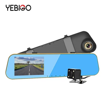 YEBIGO 4.3"inch Dual lens car camera dvr car cam car dvr dash cam carcam Dashcam 1080P recorder Mirror Digital registrator
YEBIGO 4.3"inch Dual lens car camera dvr car cam car dvr dash cam carcam Dashcam 1080P recorder Mirror Digital registrator