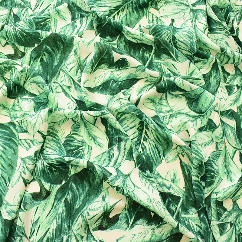 2019 new thickened ramie chiffon fabric spring and summer printing fabric green leaves style is not transparent
2019 new thickened ramie chiffon fabric spring and summer printing fabric green leaves style is not transparent