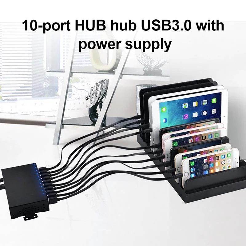 10-port USB 3.0 Ultra Slim Hub Data Hub with Power Adapter for Computer Notebook LCC77
10-port USB 3.0 Ultra Slim Hub Data Hub with Power Adapter for Computer Notebook LCC77