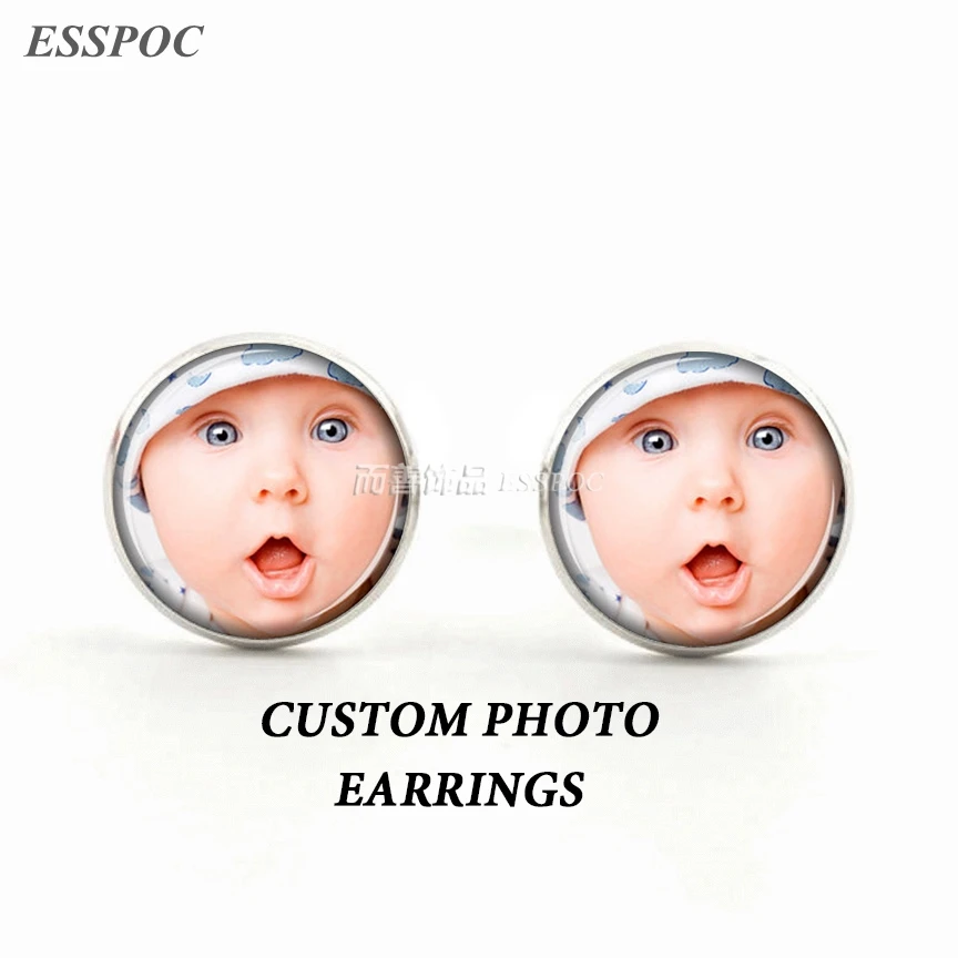DIY Personalized Custom Plated Stud Earrings Photo of Your Lovers Baby Mom Dad Family Member Women Jewelry
DIY Personalized Custom Plated Stud Earrings Photo of Your Lovers Baby Mom Dad Family Member Women Jewelry