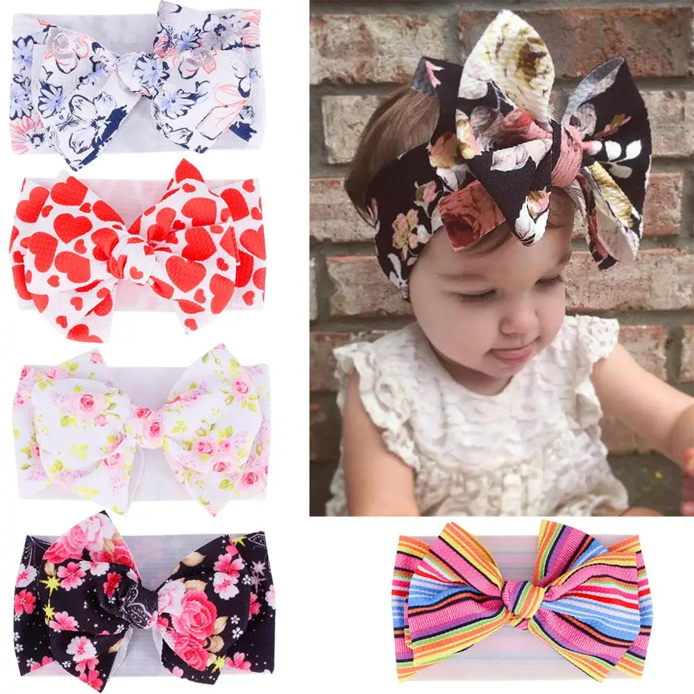 2019 New Baby Headbands for Girls Print Haarbandjes Elastic Turban Headwraps Toddler Big Bows Knot Hairband Hair Accessories
2019 New Baby Headbands for Girls Print Haarbandjes Elastic Turban Headwraps Toddler Big Bows Knot Hairband Hair Accessories