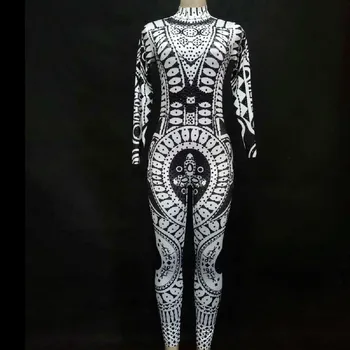 Nightclub Sparkly Crystals Jumpsuit Women Sexy Stretch Bodysuit Romper Female DJ Costume Bar Party Celebration Show Stage Wears
Nightclub Sparkly Crystals Jumpsuit Women Sexy Stretch Bodysuit Romper Female DJ Costume Bar Party Celebration Show Stage Wears