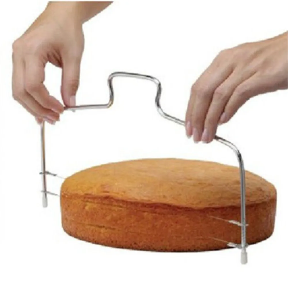 1Pc Stainless Steel Adjustable Wire Cake Slicer Leveler Slices Cake Cutter Tool Kitchen Gadgets Baking Accessories
1Pc Stainless Steel Adjustable Wire Cake Slicer Leveler Slices Cake Cutter Tool Kitchen Gadgets Baking Accessories