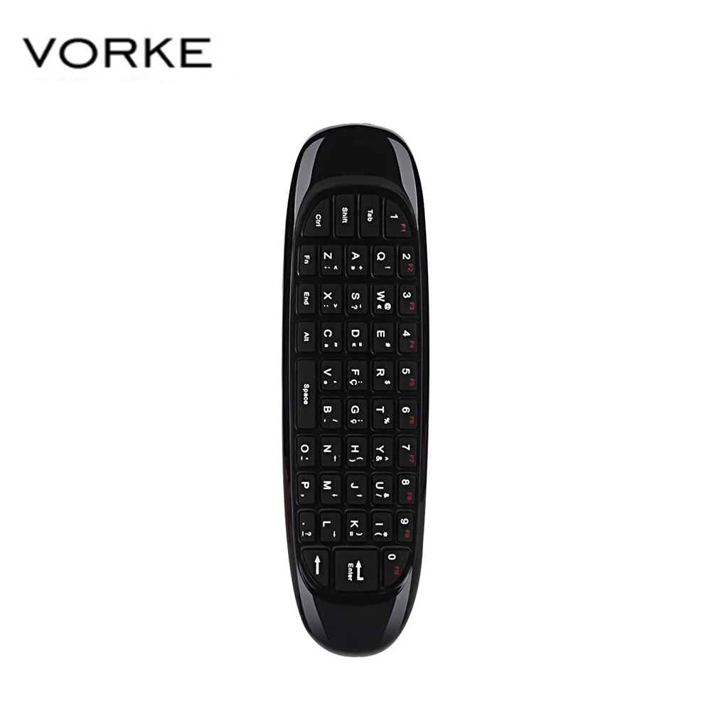 

C120 Russian Arabic German Version 6-Axis Gyro 2.4G Mini Air Mouse QWERTY Keyboard for Android/Windows/Mac OS/Linux Systems