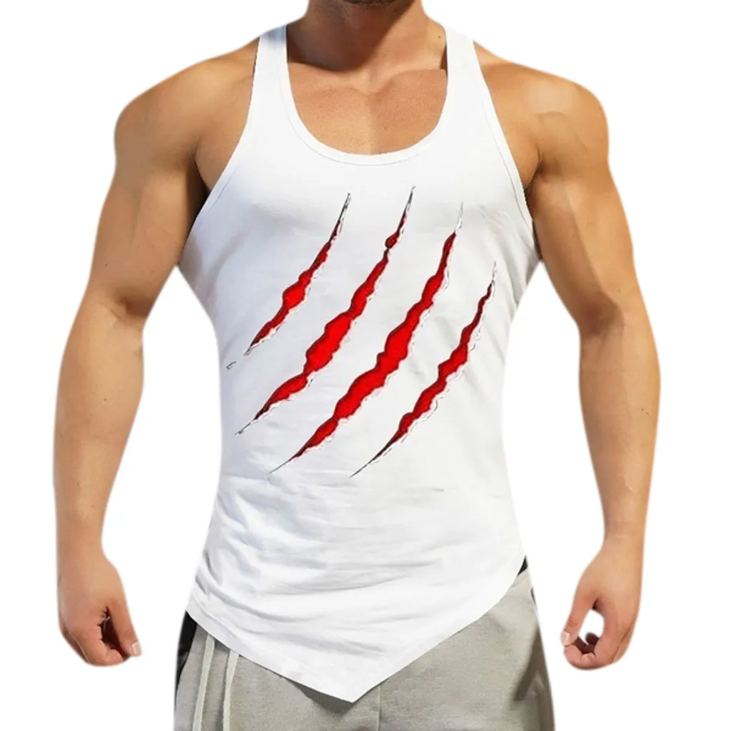 Tank Top Men Summer 2019 Stripe Printed O Neck SleevelessBodybuilding Tight-drying Fitness Muscle Tank Top Men Ropa Hombre
Tank Top Men Summer 2019 Stripe Printed O Neck SleevelessBodybuilding Tight-drying Fitness Muscle Tank Top Men Ropa Hombre