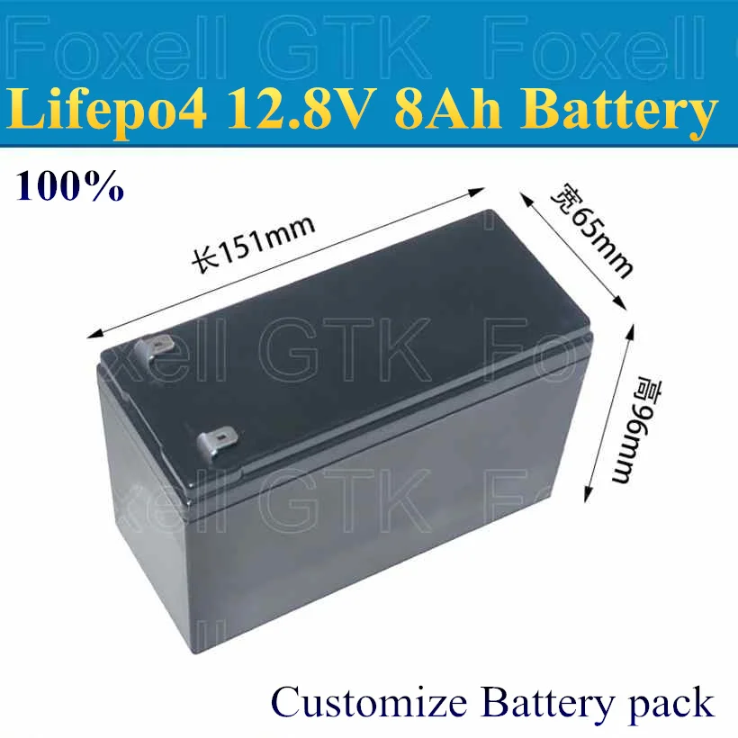 1pcs lifepo4 12.8v 8Ah 12v 8Ah battery not 9ah for pack diy 12v 8ah power storage 100w cctv camera Led light toy car +Charger
1pcs lifepo4 12.8v 8Ah 12v 8Ah battery not 9ah for pack diy 12v 8ah power storage 100w cctv camera Led light toy car +Charger