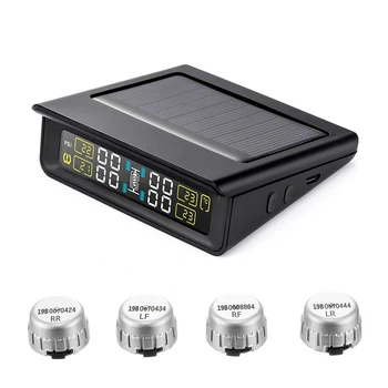 External Wireless Solar Power Universal Tire Pressure Monitoring System T86 Automatic Backlight USB Charging Solar Panel TPMS
External Wireless Solar Power Universal Tire Pressure Monitoring System T86 Automatic Backlight USB Charging Solar Panel TPMS