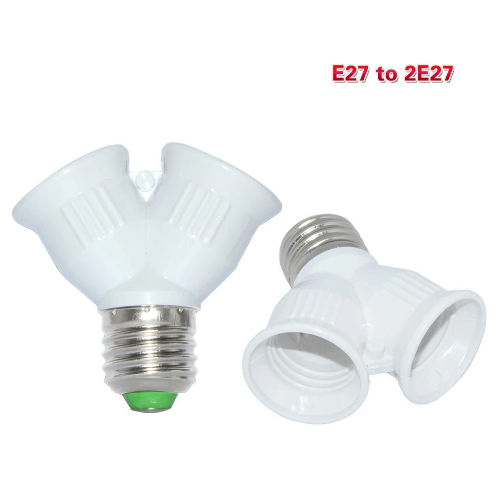 E27 to 2 E27 LED Lamp Base 2E27 Lamp Holder Converter LED Corn Light Lamp Bulb Adapter Converter
E27 to 2 E27 LED Lamp Base 2E27 Lamp Holder Converter LED Corn Light Lamp Bulb Adapter Converter
