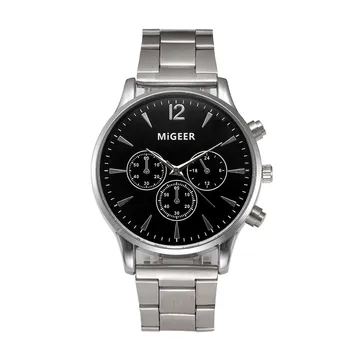 Fashion Man Crystal Stainless Steel Analog Quartz Wrist Watch Business watch Stainless steel wire mesh Luxury brands fashion
Fashion Man Crystal Stainless Steel Analog Quartz Wrist Watch Business watch Stainless steel wire mesh Luxury brands fashion