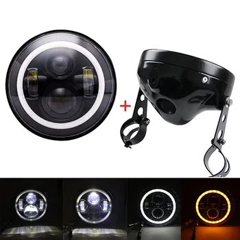 45W 7 inch Motorcycle Headlamps Chrome Housing Headlight Light Bulb Bucket For Yamaha Honda Suzuki 7" Headlamp Brackets
45W 7 inch Motorcycle Headlamps Chrome Housing Headlight Light Bulb Bucket For Yamaha Honda Suzuki 7" Headlamp Brackets