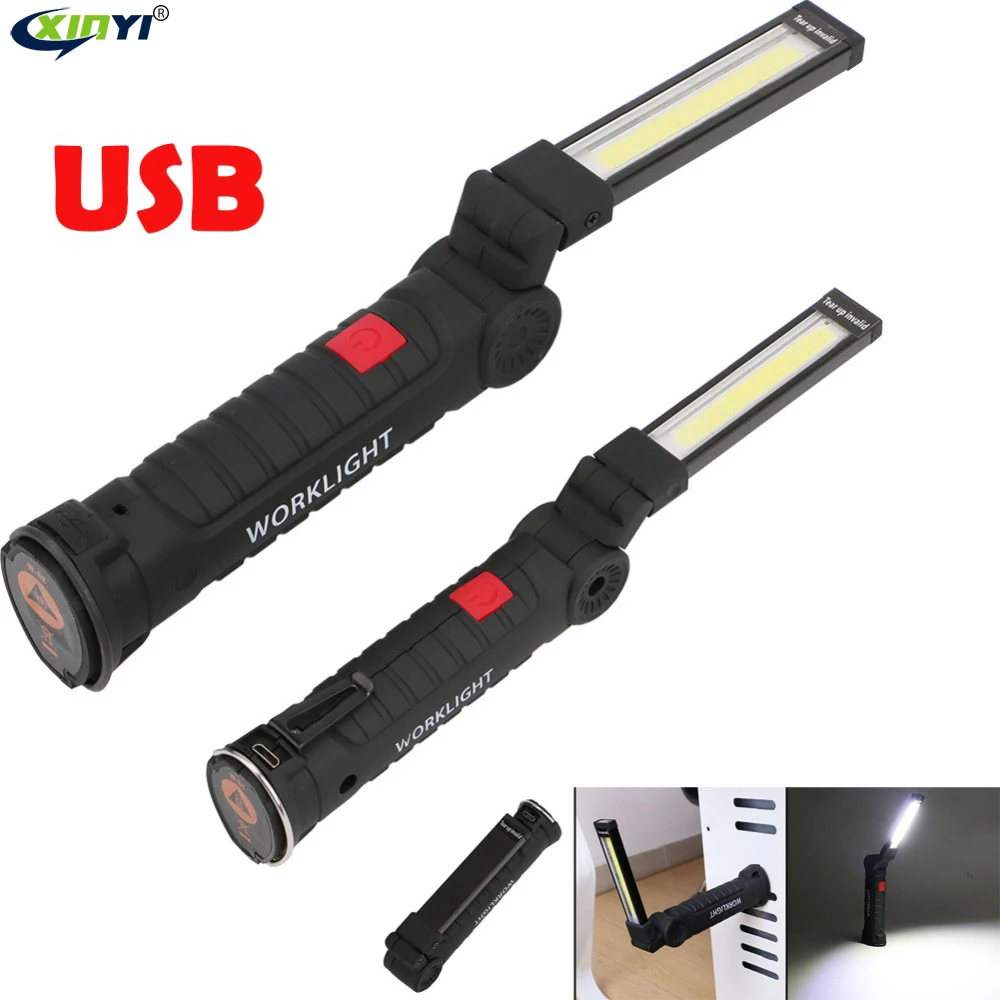 USB Rechargeable Portable 5Mode COB Flashlight Torch LED Work Light Magnetic COB Lanterna Hanging Tent Lamp Built-in Battery
USB Rechargeable Portable 5Mode COB Flashlight Torch LED Work Light Magnetic COB Lanterna Hanging Tent Lamp Built-in Battery
