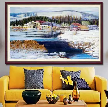 New DIY Needlework Kits Printed Pattern 100% Pure Cotton R Thread Cross Stitch Sets ,Oil painting scenery
New DIY Needlework Kits Printed Pattern 100% Pure Cotton R Thread Cross Stitch Sets ,Oil painting scenery