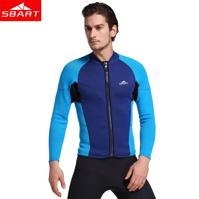 SBART Men Long Sleeve 3MM Neoprene Keep Warm Wetsuits UV Protection Swim Jumpsuit Shirt Windsurfing Smoothskin Diving Jacket
SBART Men Long Sleeve 3MM Neoprene Keep Warm Wetsuits UV Protection Swim Jumpsuit Shirt Windsurfing Smoothskin Diving Jacket
