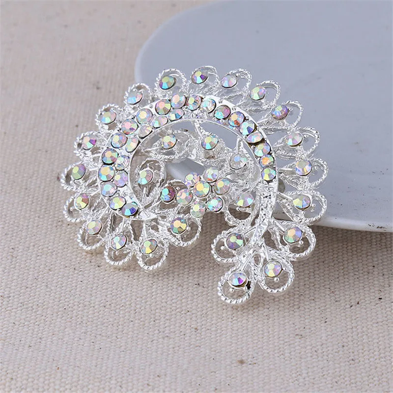 Fashion Brooch For Wedding Silver Crystal Women Silver Peacock Brooch Jewelry Bride Bouquet Rhinestone Brooch Pins Jewelry
Fashion Brooch For Wedding Silver Crystal Women Silver Peacock Brooch Jewelry Bride Bouquet Rhinestone Brooch Pins Jewelry