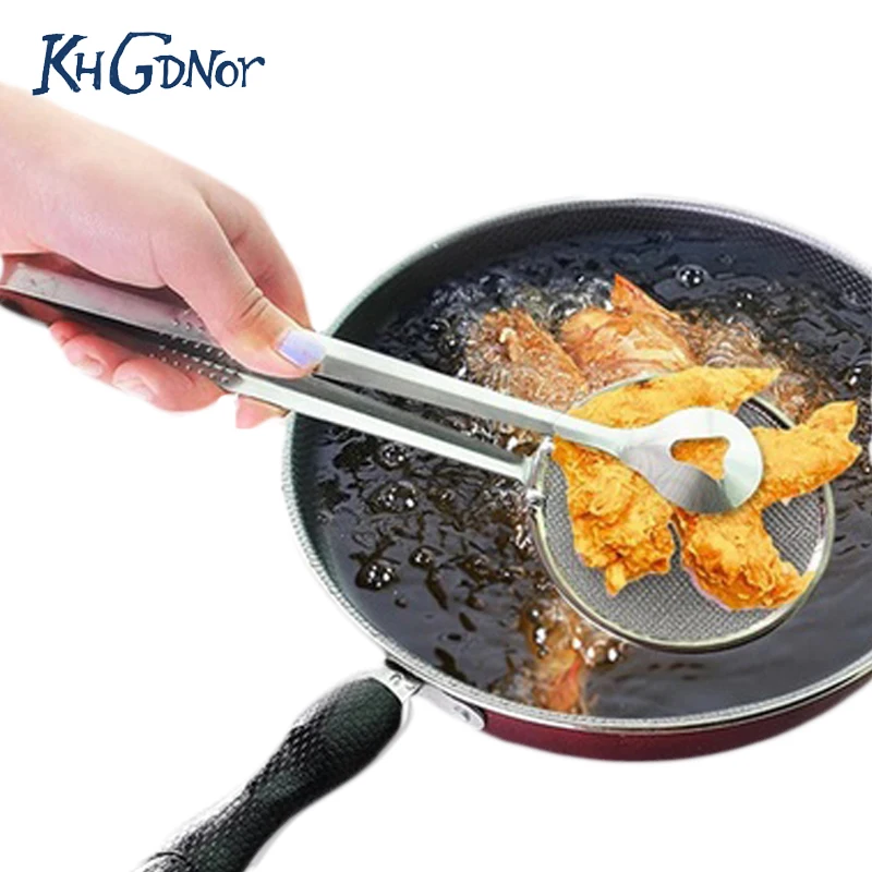Creative Filter Spoon with Clip Multi-functional Stainless Steel Colander Oil-Frying Filter Fried Food Clip Kitchen Tongs
Creative Filter Spoon with Clip Multi-functional Stainless Steel Colander Oil-Frying Filter Fried Food Clip Kitchen Tongs