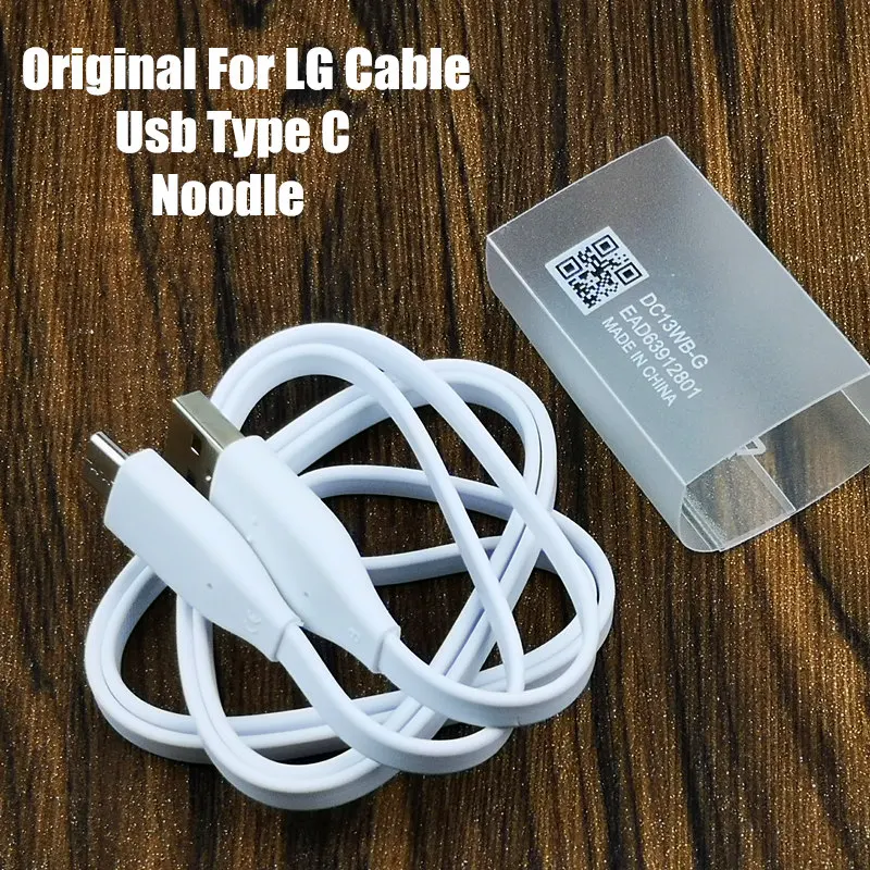 Original For LG Fast Charger Cable 100CM Noodel USB Type C Fast charge Data Cable For LG G7 thinq G6 G5 V10 V20 v35 v30 Q6
Original For LG Fast Charger Cable 100CM Noodel USB Type C Fast charge Data Cable For LG G7 thinq G6 G5 V10 V20 v35 v30 Q6