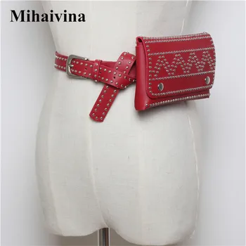 Mihaivina Revits Women Waist Belt Bags Fur Fanny Pack Fashion Punk Women Belt Rivets Waist Pack Travel Bum Phone Bag Fit iphone9
Mihaivina Revits Women Waist Belt Bags Fur Fanny Pack Fashion Punk Women Belt Rivets Waist Pack Travel Bum Phone Bag Fit iphone9
