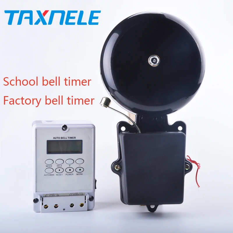 Auto bell ring timer controller school bell 220V ZYT08 with ring bell ,80 times one day,10 inch ,12 inch outlet timer
Auto bell ring timer controller school bell 220V ZYT08 with ring bell ,80 times one day,10 inch ,12 inch outlet timer