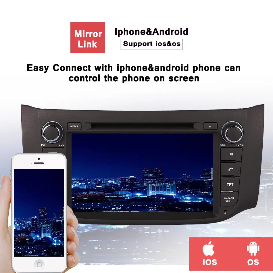 4G RAM 64G ROM 8 Inch Android 9.0 Car GPS Navigation Player for Nissan Sylphy B17 Sentra 2012 2013 2014 2015 2016 stereo
4G RAM 64G ROM 8 Inch Android 9.0 Car GPS Navigation Player for Nissan Sylphy B17 Sentra 2012 2013 2014 2015 2016 stereo