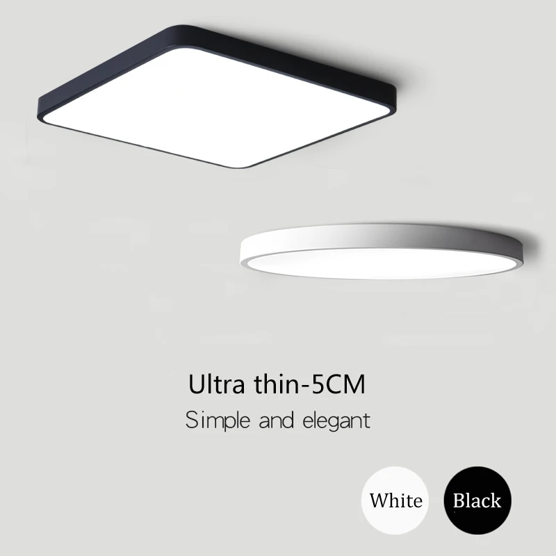 Ultra-thin 5cm simple modrn LED ceiling lights for living room bedroom iron black/white ceiling lamp indoor lighting fixture
Ultra-thin 5cm simple modrn LED ceiling lights for living room bedroom iron black/white ceiling lamp indoor lighting fixture