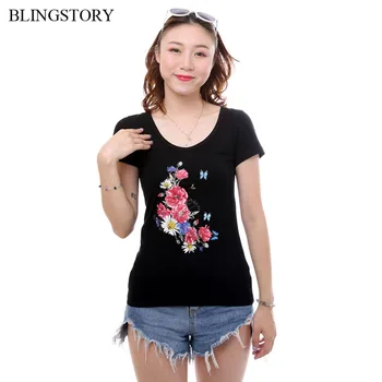 BLINGSTORY High Street Women Short Sleeve O-neck Floral Print Cotton T-shirts Female Flower Plus Size Tee S-6XL
BLINGSTORY High Street Women Short Sleeve O-neck Floral Print Cotton T-shirts Female Flower Plus Size Tee S-6XL