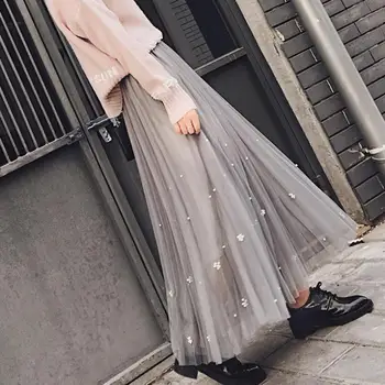 2020 Summer All-match Beaded Tulle Skirt Women 4 Colors Available Princess Skirt Ankle-length Long White Skirts Free Shipping
2020 Summer All-match Beaded Tulle Skirt Women 4 Colors Available Princess Skirt Ankle-length Long White Skirts Free Shipping