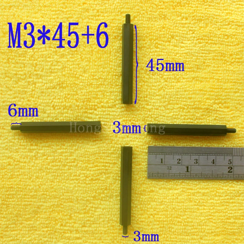 1Pcs M3*45+6 Black Nylon Standoff Spacer Standard M3 Male-Female 45mm Standoff Kit Repair Set High Quality
1Pcs M3*45+6 Black Nylon Standoff Spacer Standard M3 Male-Female 45mm Standoff Kit Repair Set High Quality