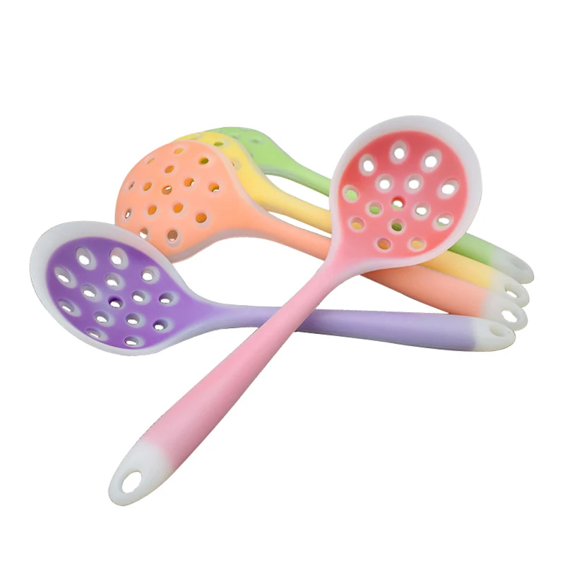 Food-grade Silicone Slotted Spoon/Skimmer/Spatula/Strainer/Ladle with Long Handle Cooking Tools
Food-grade Silicone Slotted Spoon/Skimmer/Spatula/Strainer/Ladle with Long Handle Cooking Tools