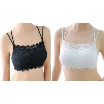 Womens Floral Lace Bralette Padded Breathable Sexy Criss Cross Bustier Bra Soft
Womens Floral Lace Bralette Padded Breathable Sexy Criss Cross Bustier Bra Soft