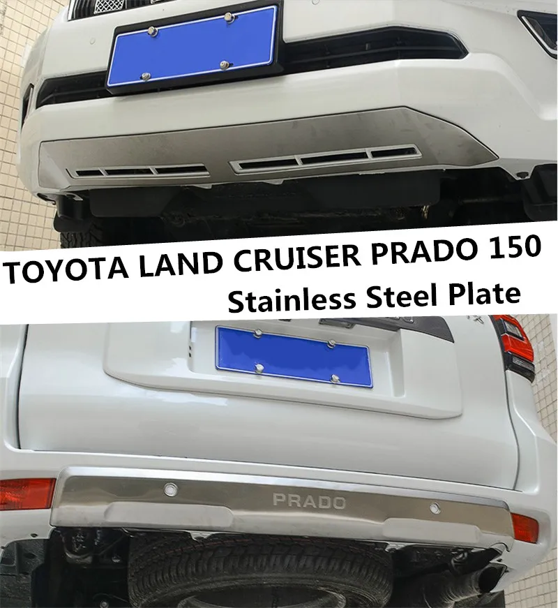 For TOYOTA LAND CRUISER PRADO 150 2018 2019 Front Rear BUMPER GUARD Diffuser Protecto Skid Plate Stainless Steel Auto Accessorie
For TOYOTA LAND CRUISER PRADO 150 2018 2019 Front Rear BUMPER GUARD Diffuser Protecto Skid Plate Stainless Steel Auto Accessorie