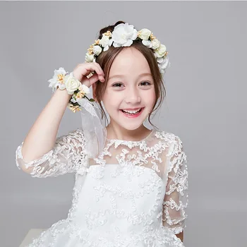 Bridal Wreath Pearl Headdress Seaside Flower Wedding Dress Accessories Flower Children's Hair Band
Bridal Wreath Pearl Headdress Seaside Flower Wedding Dress Accessories Flower Children's Hair Band