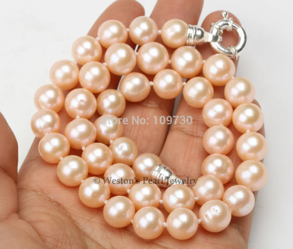 Jewelry 002841 9-10MM LARGE SIZE NATURAL PINK GENUINE CULTURED FRESHWATER PEARL NECKLACE SILVER
Jewelry 002841 9-10MM LARGE SIZE NATURAL PINK GENUINE CULTURED FRESHWATER PEARL NECKLACE SILVER