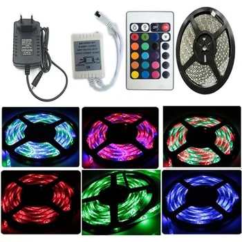 LED Strip lights 5M SMD 3528 RGB Lamp lights 12V with IR Remote Controller and Power Supply for Party Kitchen Bedroom Decoration
LED Strip lights 5M SMD 3528 RGB Lamp lights 12V with IR Remote Controller and Power Supply for Party Kitchen Bedroom Decoration
