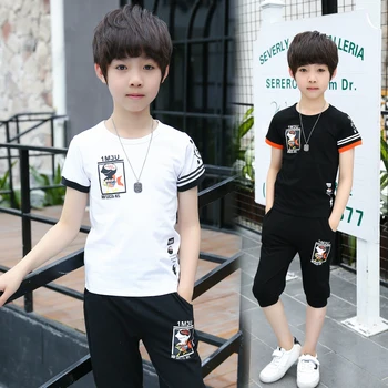 FYH Summer Kids Clothing Set Boys Cotton T-shirt + Pants 2pcs Children Short Sleeve Costumes School Boys Casual Clothes Suit
FYH Summer Kids Clothing Set Boys Cotton T-shirt + Pants 2pcs Children Short Sleeve Costumes School Boys Casual Clothes Suit