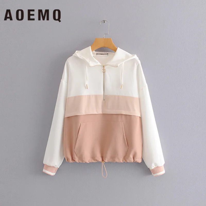 AOEMQ Fall Thin Women Coat Sport Casual Style Vest with Hooded Chain Adjustable Coat Patchwork Women Tops for Women Clothing
AOEMQ Fall Thin Women Coat Sport Casual Style Vest with Hooded Chain Adjustable Coat Patchwork Women Tops for Women Clothing