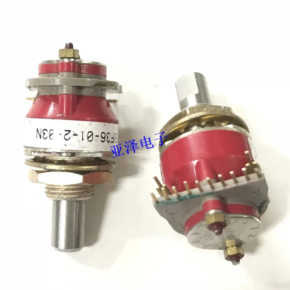71BF36-01-2-3N Rotary Band Switch 2 Knife 3 Gear Rotary Switch Shaft Length 17MM Thread Diameter 9.5MM Shaft Diameter 6.35MM
71BF36-01-2-3N Rotary Band Switch 2 Knife 3 Gear Rotary Switch Shaft Length 17MM Thread Diameter 9.5MM Shaft Diameter 6.35MM