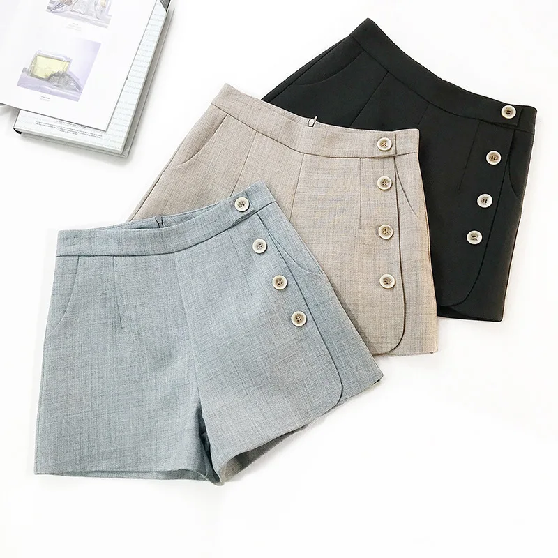 2019 Spring and Summer New Women's Single-breasted High Waist Boots Fashion Wild Shorts Casual
2019 Spring and Summer New Women's Single-breasted High Waist Boots Fashion Wild Shorts Casual