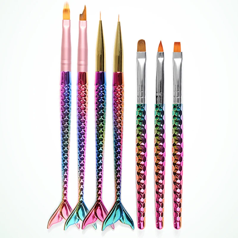 Mermaid Tail Design Nail Art Pen For Painting Drawing Manicure Brush Gradient Fish Scale Liner Lines Stripes Nail Tools
Mermaid Tail Design Nail Art Pen For Painting Drawing Manicure Brush Gradient Fish Scale Liner Lines Stripes Nail Tools