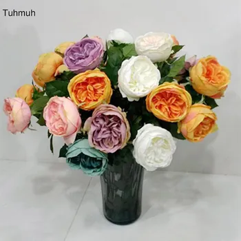 64cm Long Silk Artificial Austin Rose Flowers 10cm Single Head Fake Flower Wedding Bouquet Home Vase Decoration 8pcs 6 Colors
64cm Long Silk Artificial Austin Rose Flowers 10cm Single Head Fake Flower Wedding Bouquet Home Vase Decoration 8pcs 6 Colors