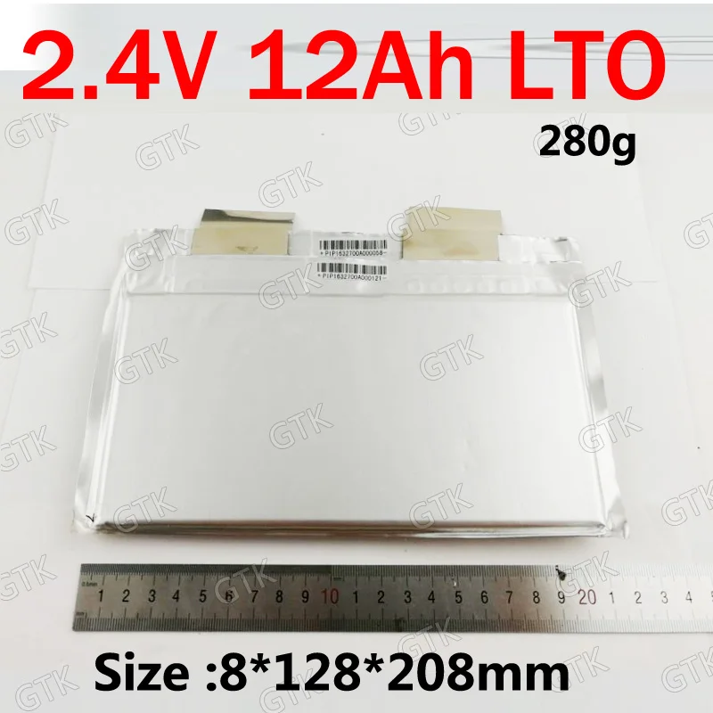 6pcs Lithium titanate battery 2.3V 12AH LTO for diy 12v 60Ah scooter electric bicycles Solar energy storage scooter bike RV AGV
6pcs Lithium titanate battery 2.3V 12AH LTO for diy 12v 60Ah scooter electric bicycles Solar energy storage scooter bike RV AGV