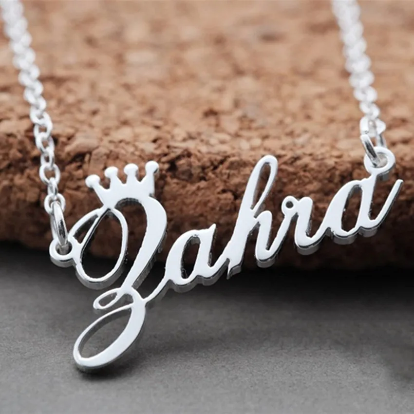 Diy Jewelry Stainless Steel Rose Gold Color Any Cursive Crown Handmade Name Necklace Customized Name Necklace Birthday Gift
Diy Jewelry Stainless Steel Rose Gold Color Any Cursive Crown Handmade Name Necklace Customized Name Necklace Birthday Gift
