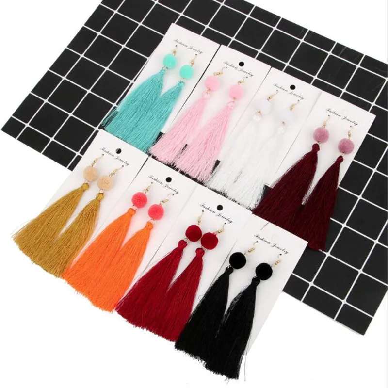 Bohemian Handmade Statement Tassel Earrings for Women Drop Earrings Wedding Party Bridal Fringed Jewelry Gift for Mom Sister
Bohemian Handmade Statement Tassel Earrings for Women Drop Earrings Wedding Party Bridal Fringed Jewelry Gift for Mom Sister